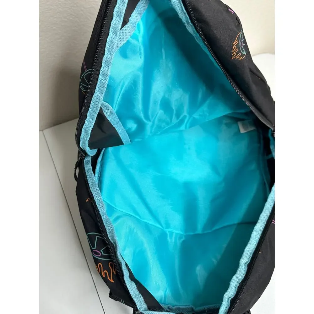 Fortnite Victory Royale Backpack Black Blue Multi Compartment Gamer School Bag